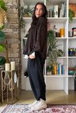 Sunday Morning Chill Sweatshirt Black & Chestnut